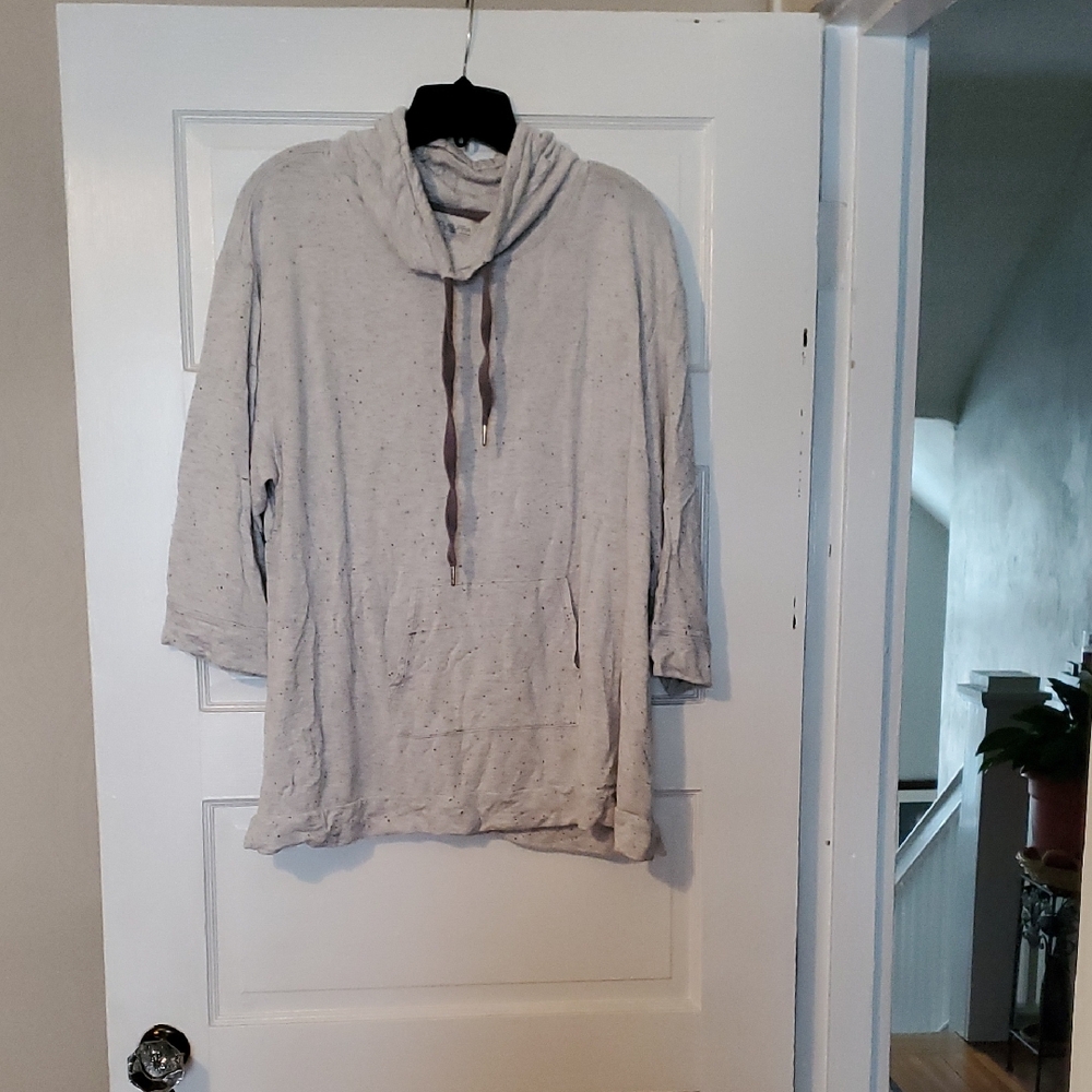 Koolaburra Light Gray Cowl Neck Sweater